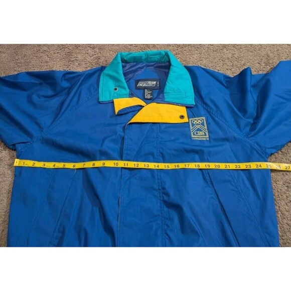Vintage Team Excellence CBS 1994 Lillehammer Winter Olympics Jacket Men's Large - Picture 4 of 5